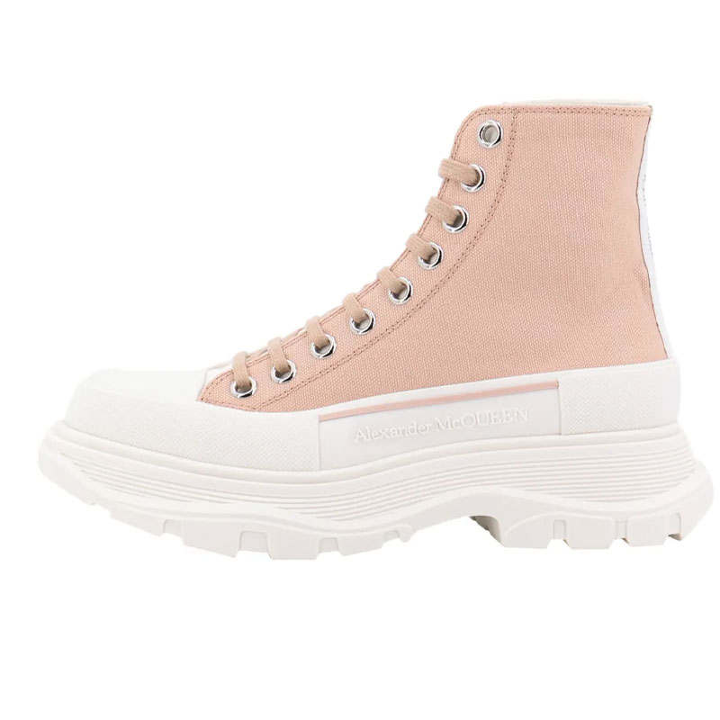 Alexander McQueen Tread Slick Lace Up High Top Sneakers Women's