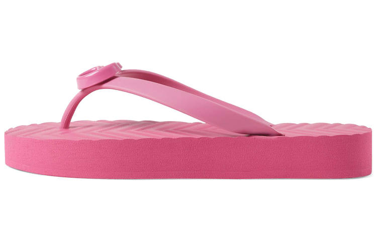 Gucci Wmns Chevron Thong Sandal 'Pink' Women's