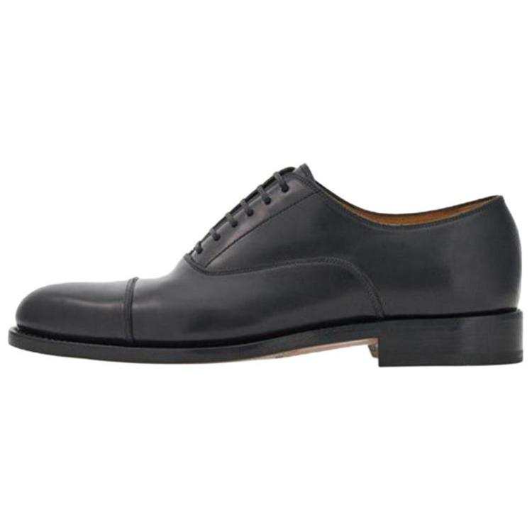 FERRAGAMO Cow Leather Dress Shoes Men's Black