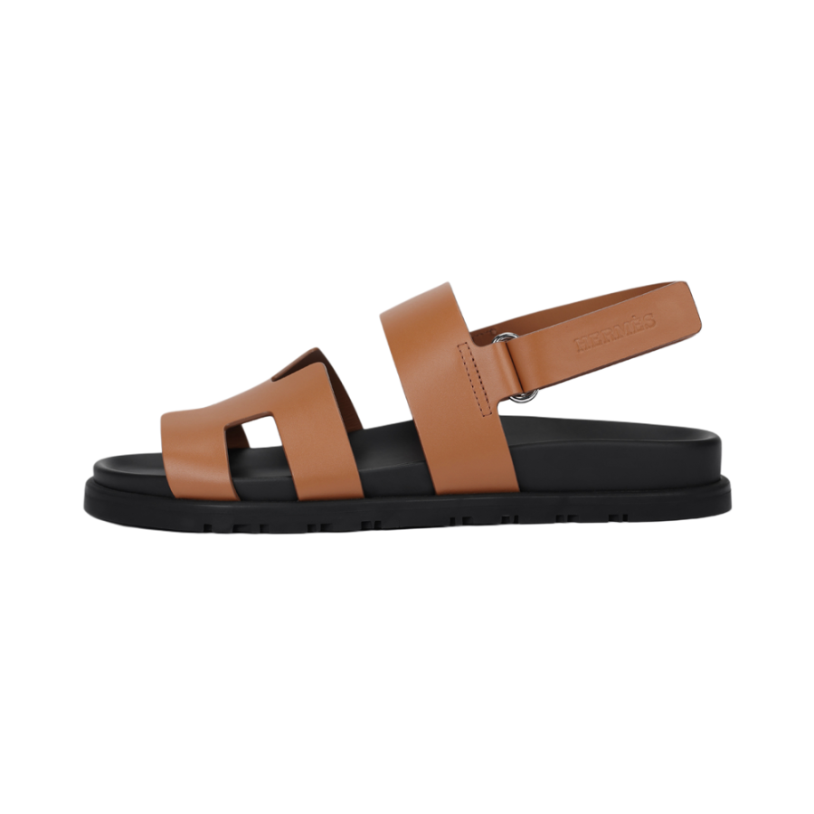 HERMES HERMES Genius One Strap Sandals Women's Brown
