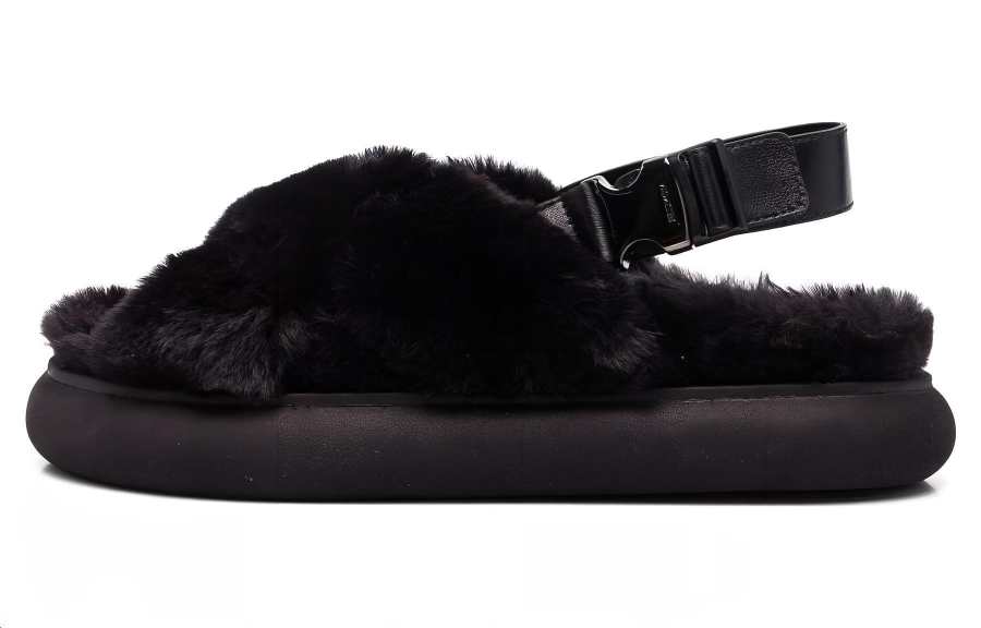 Moncler Moncler One Strap Sandals 3.5cm Women's Black