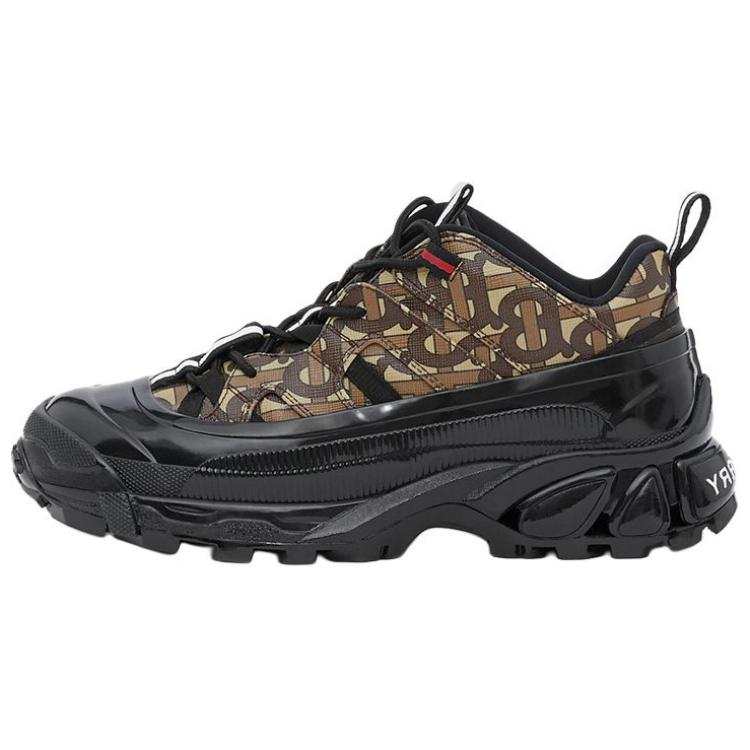 Burberry Arthur Canvas Cushioning Abrasion Resistant Height Increasing Low top Sports Casual Shoes Men's Brown