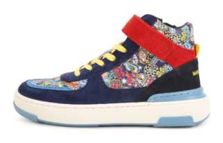 MARC JACOBS Kids Graphic-print High-top Leather Sneakers