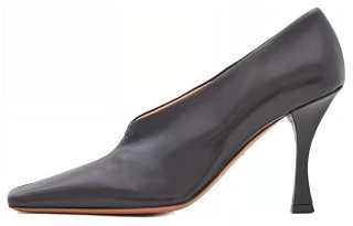 PROENZA SCHOULER Leather Slim Heel High Heels 9cm Women's Gray