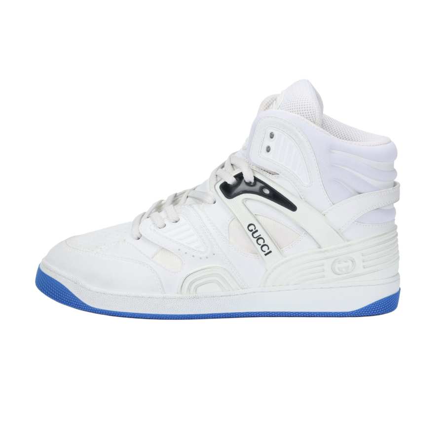 GUCCI Gucci Basket High Sneaker 'White Blue'