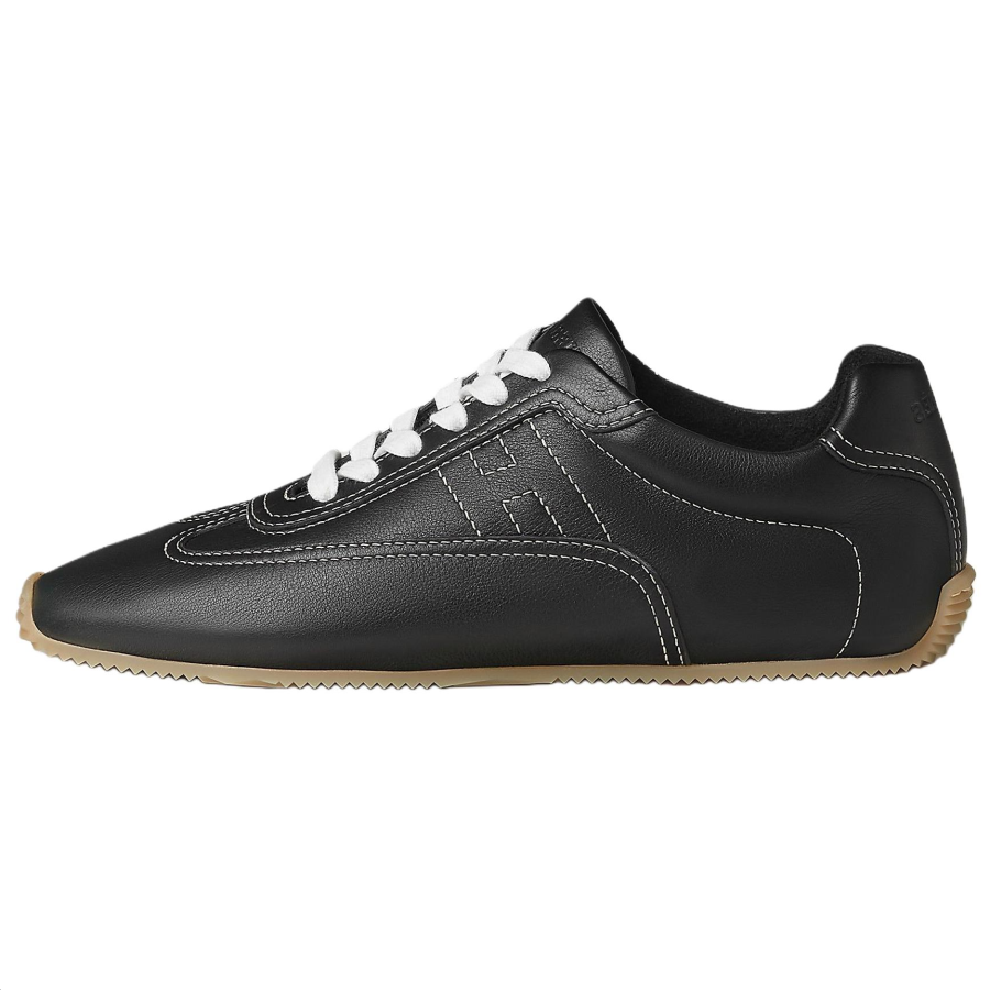 HERMES Master Calfskin Low top Casual Shoes 0.5cm Women's Beige