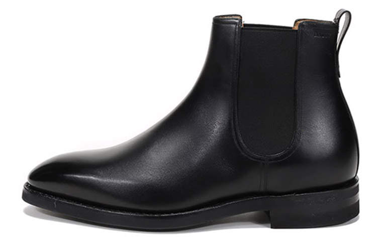 BALLY Scavone Cow Leather Ankle Length Chelsea Boots Men's Black
