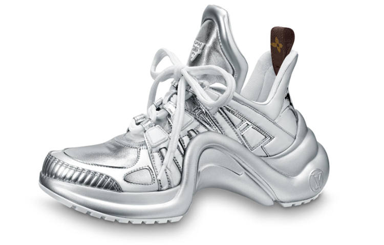 LOUIS VUITTON Archlight Low top Sports Casual Shoes Women's Silver