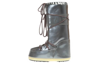 Moon Boot Short Mid Calf Snow Boots Unisex Silver