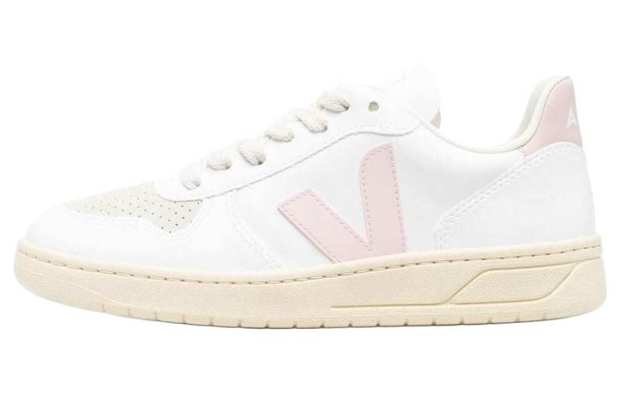 VEJA V 12 Low top Stylish Skateboarding Shoes Women's White Pink