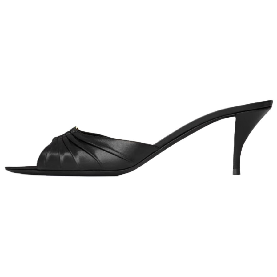 SAINT LAURENT Slide Slippers Women's Black
