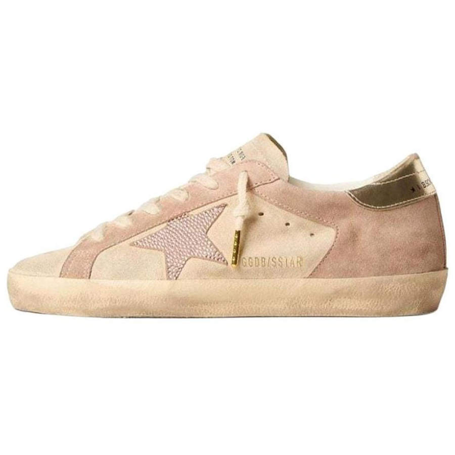 Golden Goose Super Star Suede Low top Skateboard Shoes Women's Light Pink