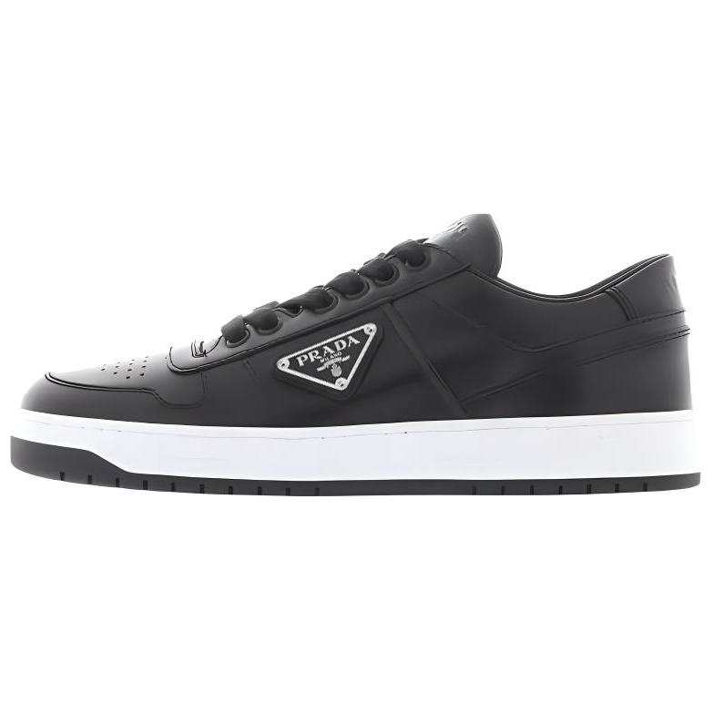 PRADA PRADA Leather Low top Skateboard Shoes Women's Black
