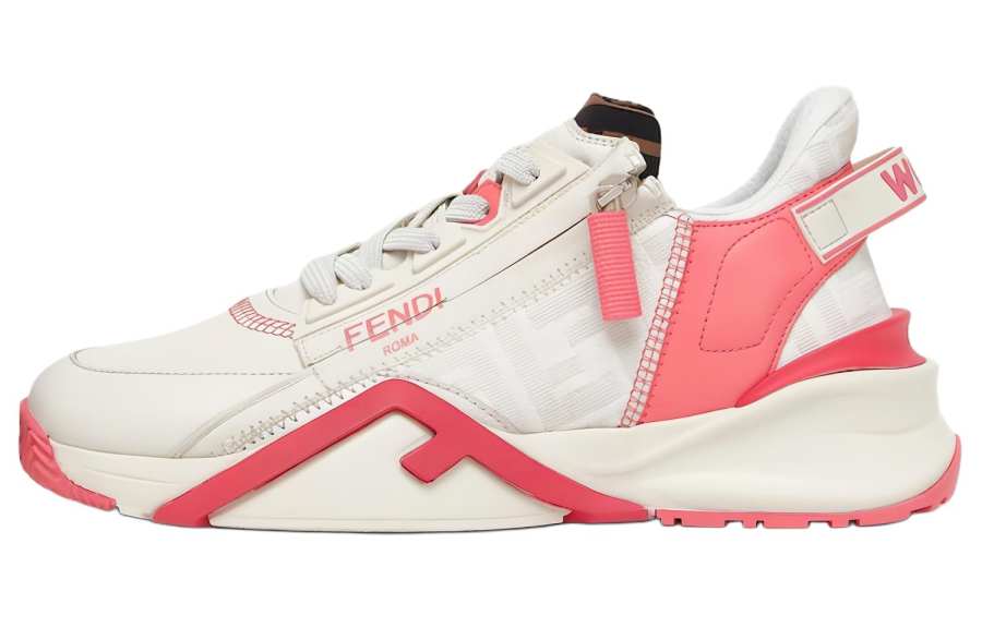 FENDI Flow White Pink Women's