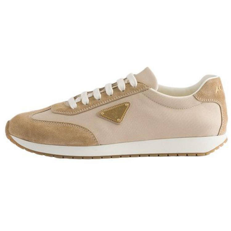 PRADA Suede Low top Casual Shoes Men's Brown