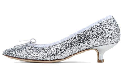 Repetto Leather Slim Heel High Heels 3cm Women's Silver