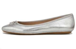 Veronica Beard Leather Casual Shoes Women's Silver