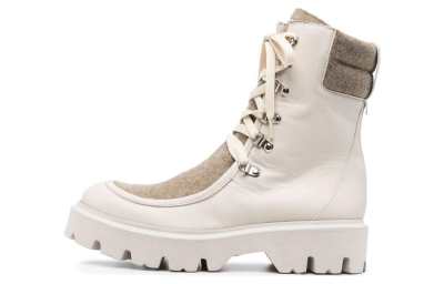 Roberto Festa Cow Leather Ankle Boots 5CM Women's Gray