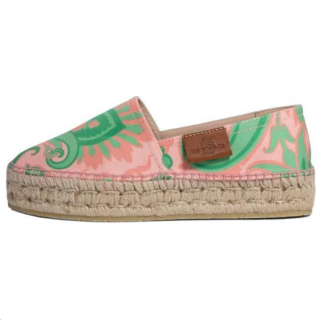 ETRO Logo Patch Printed Espadrilles Women's
