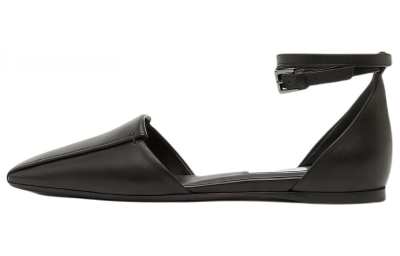 MaxMara Leather Women's Casual Shoes Women's Black