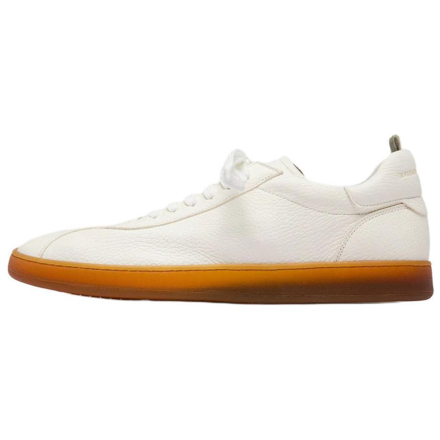 Officine Creative Halo 001 Leather Low top Skateboard Shoes 2.5cm Men's White