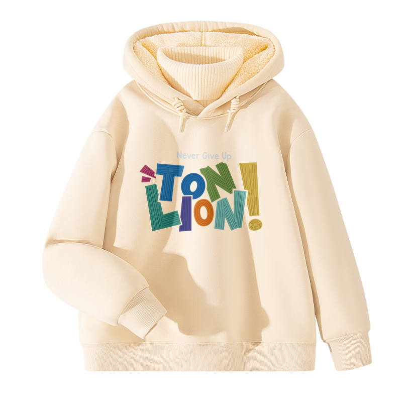 Tonlion Sweatshirts Unisex Hooded Thickened Heavyweight