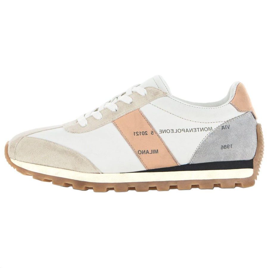 HOGAN Suede Low top Casual Shoes 4cm Women's Beige Gray