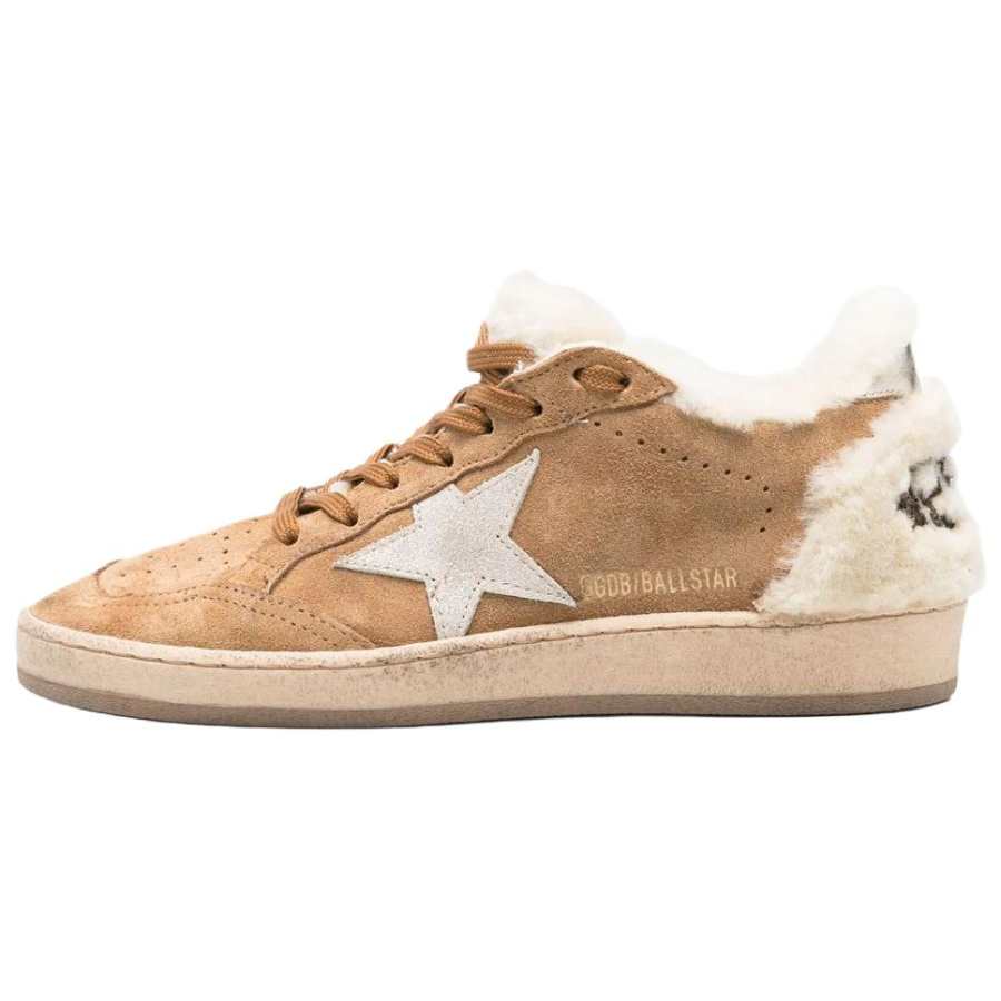 Golden Goose Ball Star Low top Skateboard Shoes Women's Brown