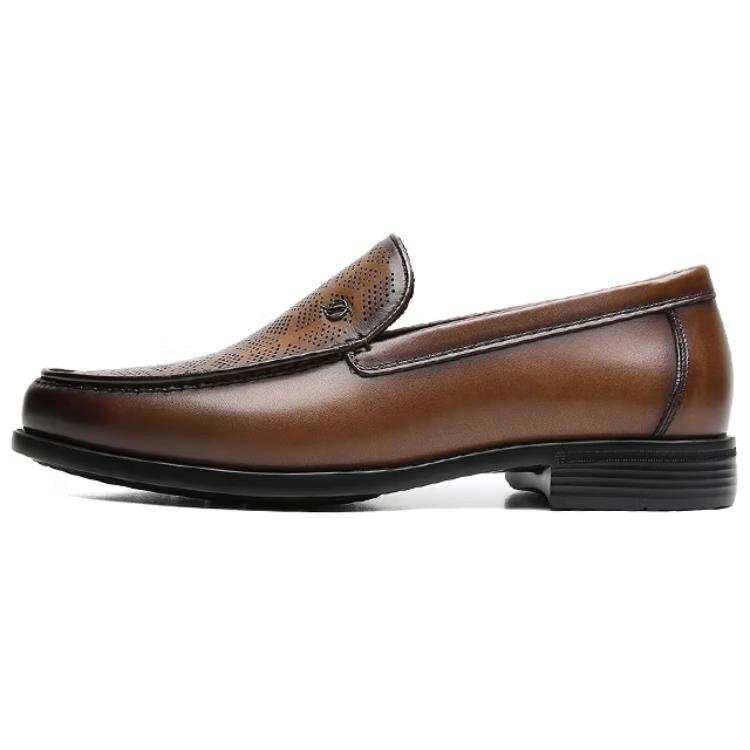 S.T.Dupont S. T.DUPONT Cow Leather Loafers Men's Coffee
