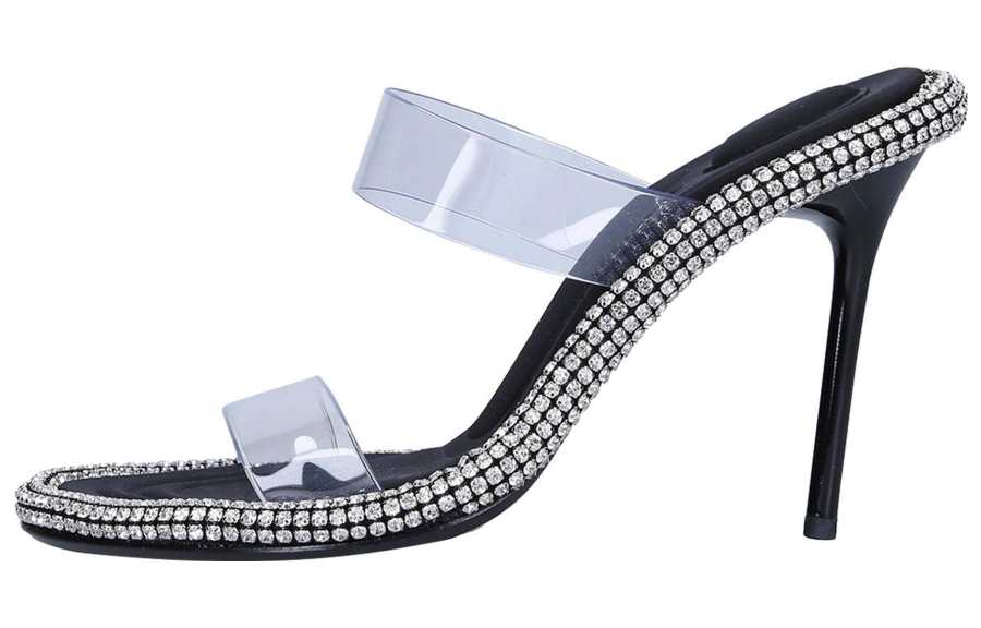 Alexander Wang PVC Stylish Sandal 10.5cm Women's Black