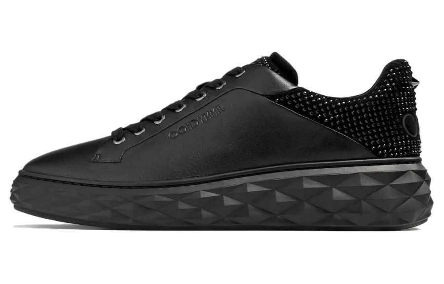 Jimmy Choo Diamond Maxi Leather Sneakers