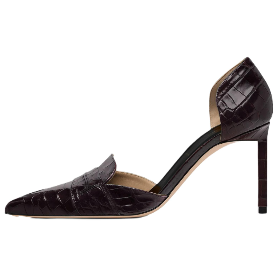 TOM FORD Eva D'Orsay Slim Heel High Heels 8.5cm Women's Brown