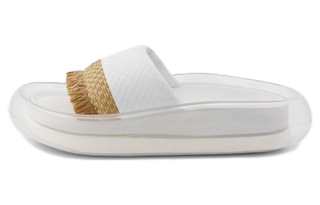 SHANG XIA Slide Slippers Women's White Brown Multicolor