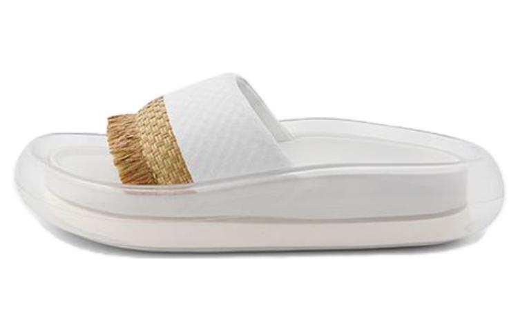 SHANG XIA Slide Slippers Women's White Brown Multicolor