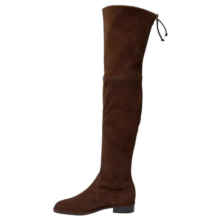Stuart Weitzman Stuart Weitzman/SW Lowland Over the knee Boots 3cm Women's Brown