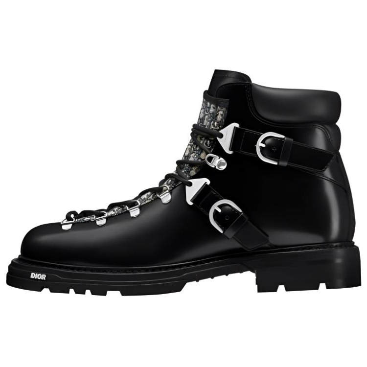 DIOR DIOR Explorer Top Grain Cow Leather Ankle Boots Men's Black