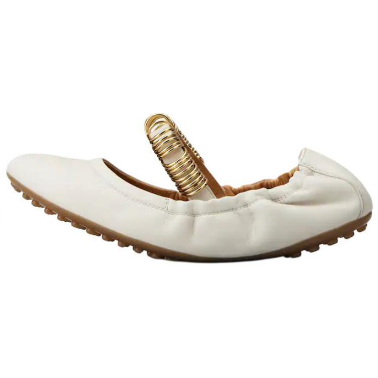 TOD'S Ring Embellished Ballerinas Women's