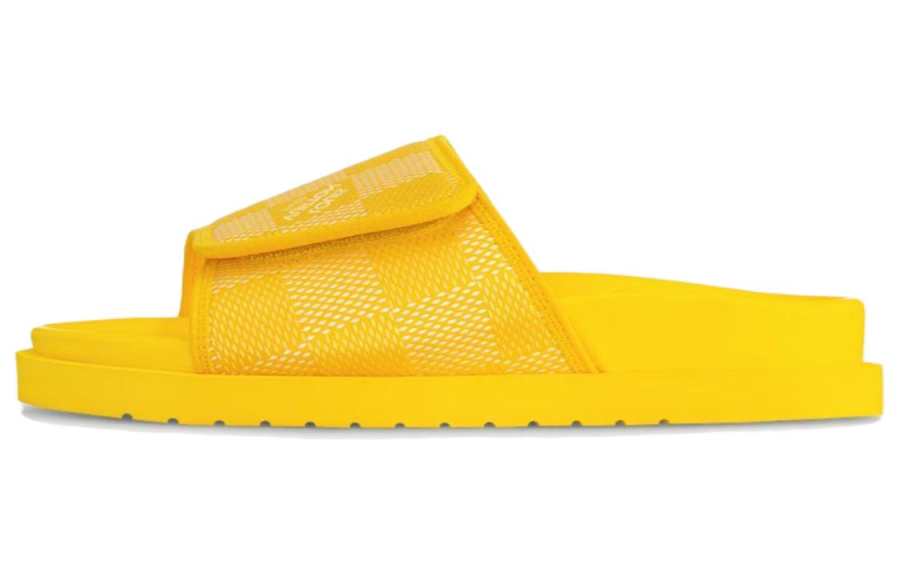 LOUIS VUITTON Miami Slide Slippers Men's Yellow