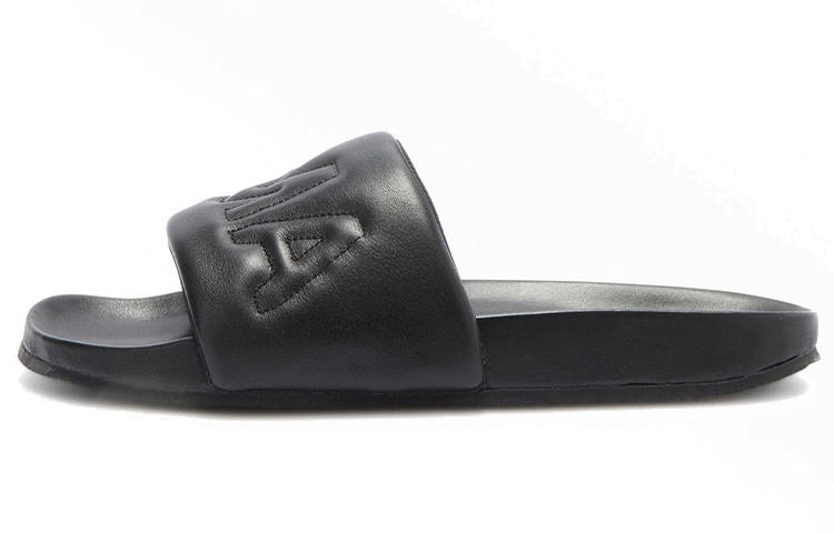 AMBUSH Quilted Logo Slides Black