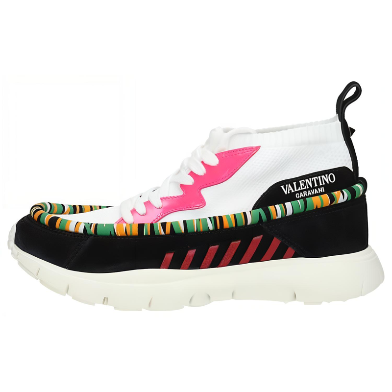 Valentino Sports Low top Casual Shoes Men's Black White