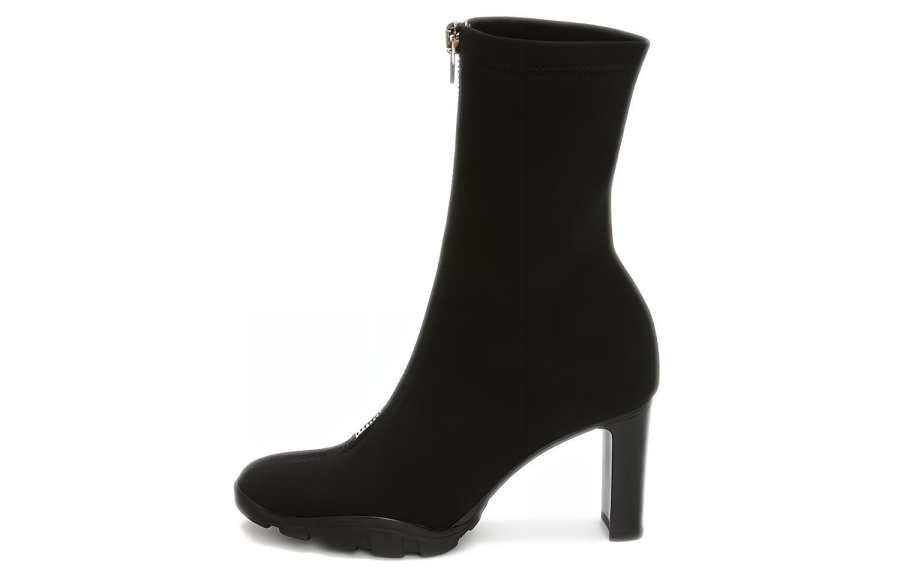 Alexander McQueen Zip Up Ankle Boots Black Women's