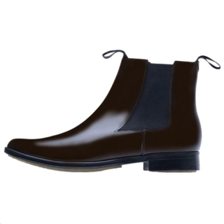 ADIEU PAIRS Type 192 Leather Short Chelsea Boots Men's Dark Brown