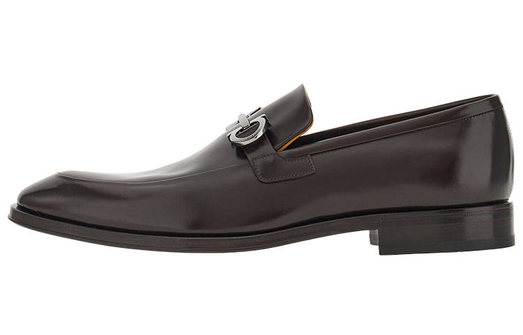 Ferragamo FERRAGAMO Gancini-plaque Leather Loafers