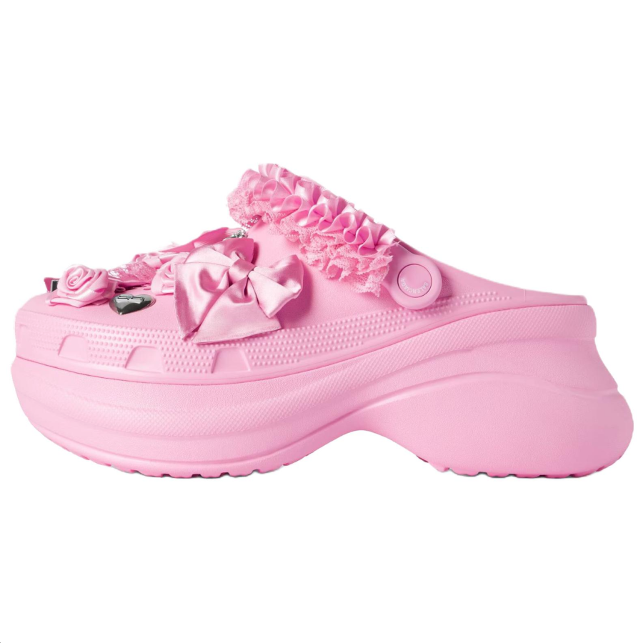 Balenciaga X Crocs Collaboration Jibbitz Clogs Women's Light Pink