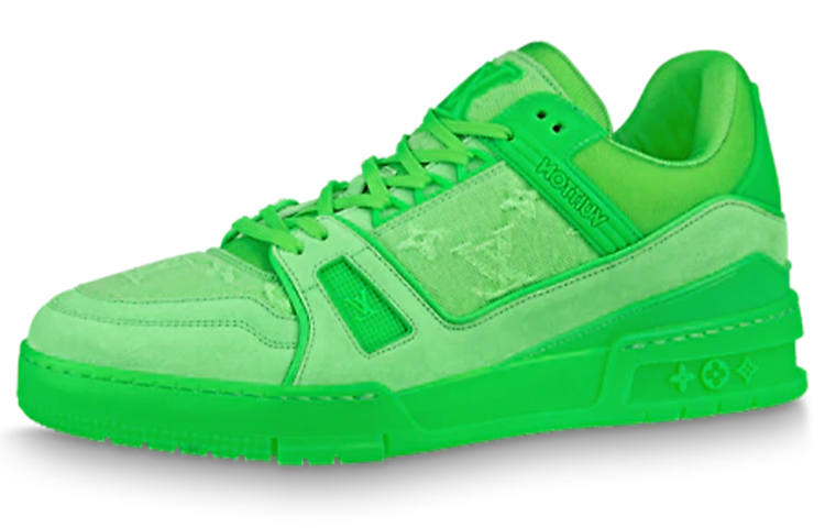 LOUIS VUITTON Louis Vuitton Trainer 'Fluorescent Green Monogram'