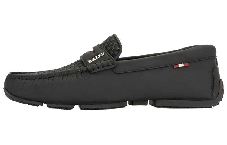 BALLY BALLY Woven Slip On Loafers