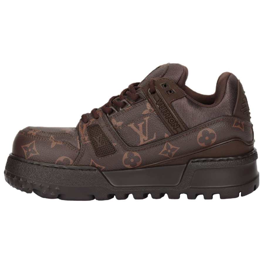 LOUIS VUITTON Trainer Maxi Low top Skateboard Shoes Unisex Brown