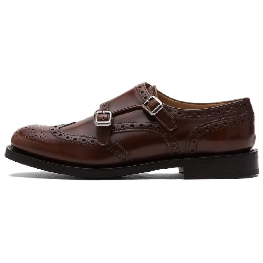 CHURCH'S Lana Dress Shoes Women's Red Brown