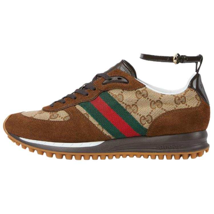 GUCCI Re Motion Canvas Low top Casual Shoes Women's Brown