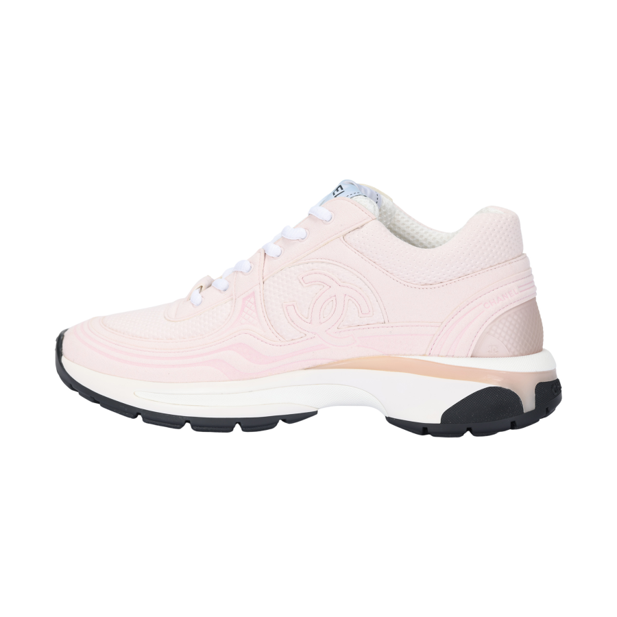 CHANEL Fabric Low top Casual Shoes Women's Pink